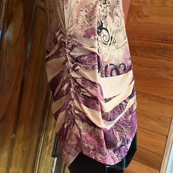 Tie Dye Stretchy Racer Back Tank Top - Picture 5 of 9